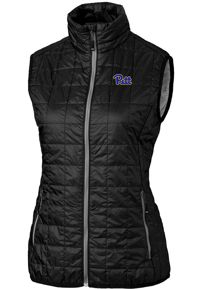 Cutter and Buck Pitt Panthers Womens Rainier PrimaLoft Puffer Vest