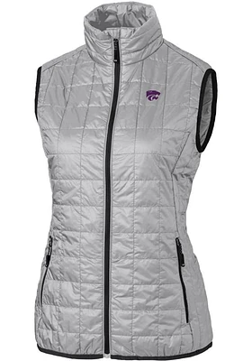 Cutter and Buck K-State Wildcats Womens Rainier PrimaLoft Puffer Vest