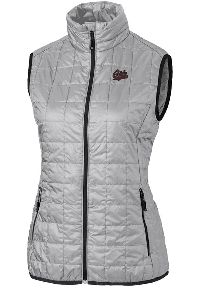 Cutter and Buck Montana Grizzlies Womens Rainier PrimaLoft Puffer Vest