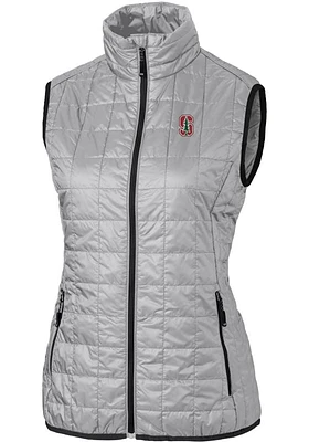 Cutter and Buck Stanford Cardinal Womens Rainier PrimaLoft Puffer Vest