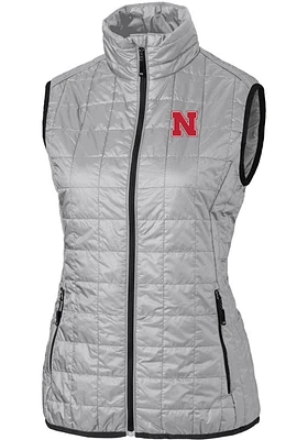 Cutter and Buck Nebraska Cornhuskers Womens Rainier PrimaLoft Puffer Vest