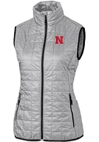 Cutter and Buck Nebraska Cornhuskers Womens Rainier PrimaLoft Puffer Vest