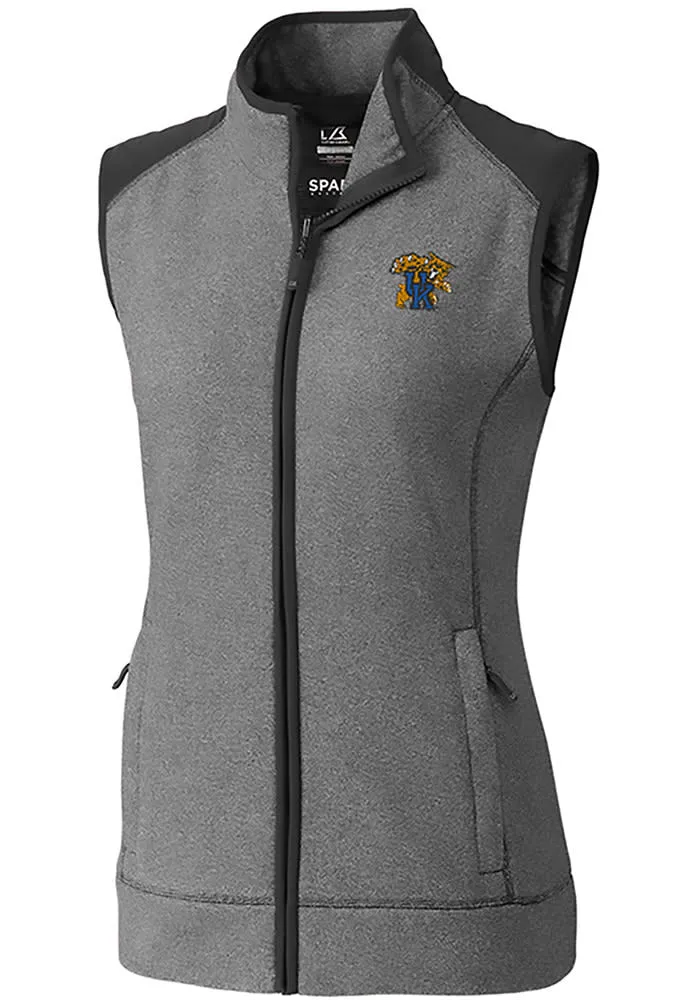 Cutter and Buck Kentucky Wildcats Womens Grey Cedar Park Vest