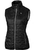 Cutter and Buck Wake Forest Demon Deacons Womens Black Rainier PrimaLoft Puffer Vest