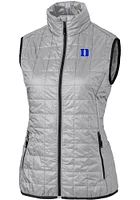 Cutter and Buck Duke Blue Devils Womens Rainier PrimaLoft Puffer Vest