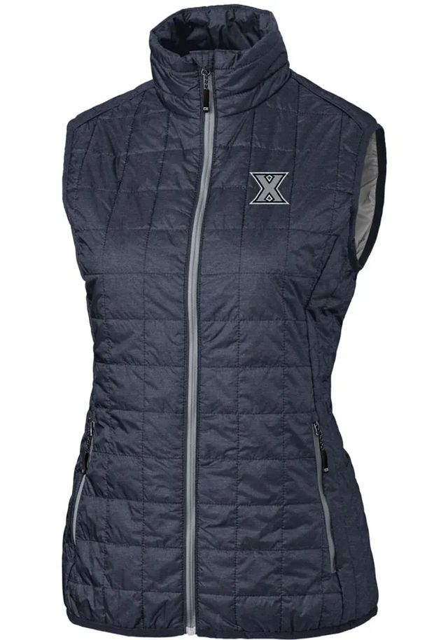 Cutter and Buck Xavier Musketeers Womens Rainier PrimaLoft Puffer Vest