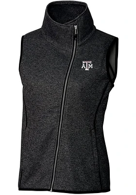 Cutter and Buck Texas A&M Aggies Womens Charcoal Mainsail Vest