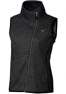Cutter and Buck Texas Longhorns Womens Charcoal Mainsail Vest