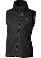 Cutter and Buck Texas Longhorns Womens Charcoal Mainsail Vest