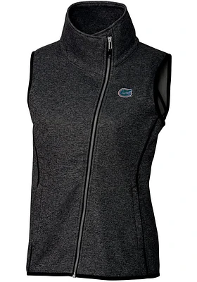 Cutter and Buck Florida Gators Womens Charcoal Mainsail Vest