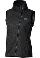 Cutter and Buck Florida Gators Womens Charcoal Mainsail Vest