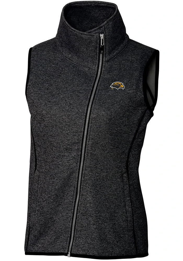 Cutter and Buck Southern Mississippi Golden Eagles Womens Charcoal Mainsail Vest