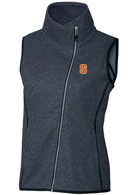 Cutter and Buck Syracuse Orange Womens Navy Blue Mainsail Vest