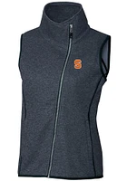 Cutter and Buck Syracuse Orange Womens Navy Blue Mainsail Vest