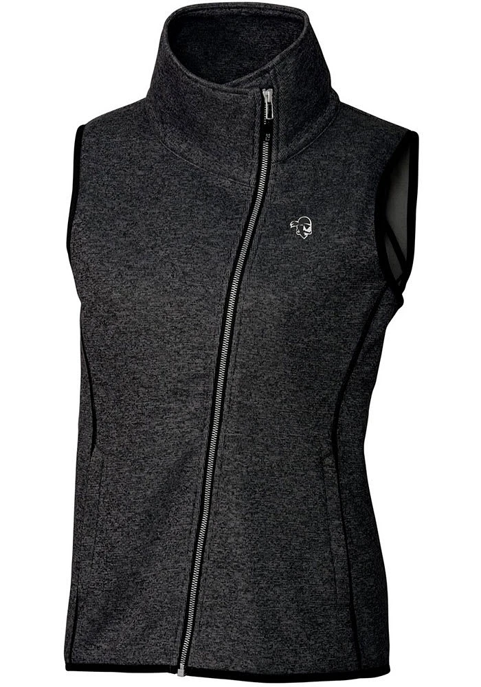 Cutter and Buck Seton Hall Pirates Womens Charcoal Mainsail Vest