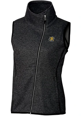 Cutter and Buck Wichita State Shockers Womens Charcoal Mainsail Vest