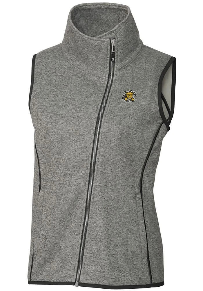 Cutter and Buck Wichita State Shockers Womens Grey Mainsail Vest