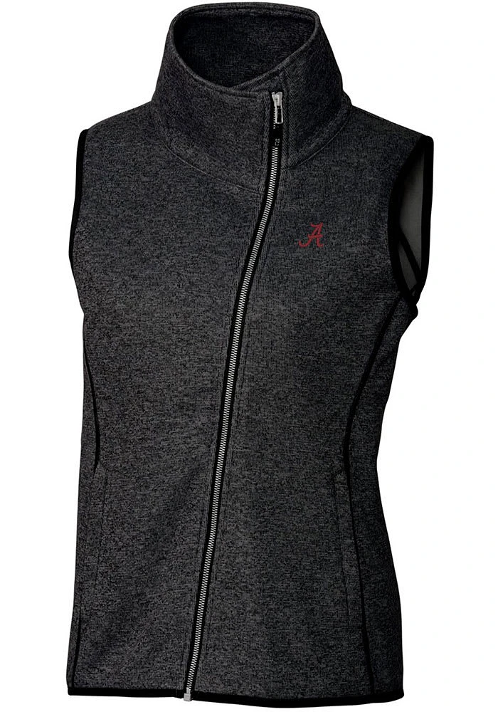 Cutter and Buck Alabama Crimson Tide Womens Charcoal Mainsail Vest