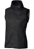 Cutter and Buck Alabama Crimson Tide Womens Charcoal Mainsail Vest