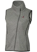 Cutter and Buck Alabama Crimson Tide Womens Grey Mainsail Vest