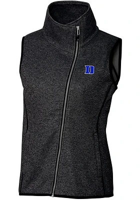 Cutter and Buck Duke Blue Devils Womens Charcoal Mainsail Vest