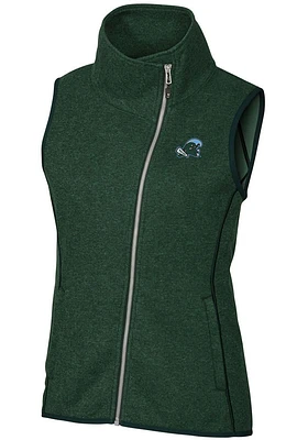 Cutter and Buck Tulane Green Wave Womens Mainsail Vest