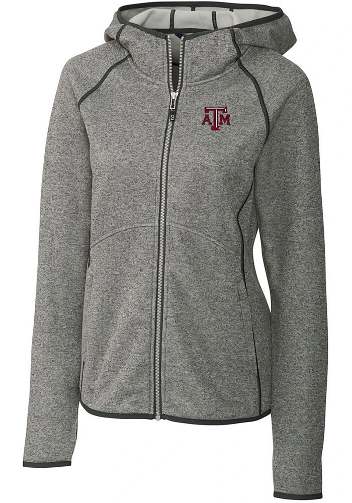 Cutter and Buck Texas A&M Aggies Womens Grey Mainsail Medium Weight Jacket