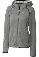 Cutter and Buck Miami Hurricanes Womens Grey Mainsail Medium Weight Jacket