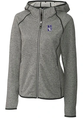 Cutter and Buck Northwestern Wildcats Womens Mainsail Medium Weight Jacket