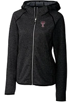 Cutter and Buck Texas Tech Red Raiders Womens Charcoal Mainsail Medium Weight Jacket