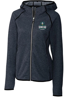 Cutter and Buck UNCW Seahawks Womens Navy Blue Mainsail Medium Weight Jacket