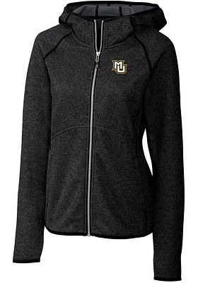 Cutter and Buck Marquette Golden Eagles Womens Charcoal Mainsail Medium Weight Jacket