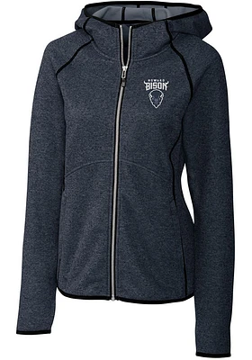 Cutter and Buck Howard Bison Womens Navy Blue Mainsail Medium Weight Jacket