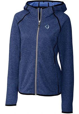 Cutter and Buck Seton Hall Pirates Womens Blue Mainsail Medium Weight Jacket