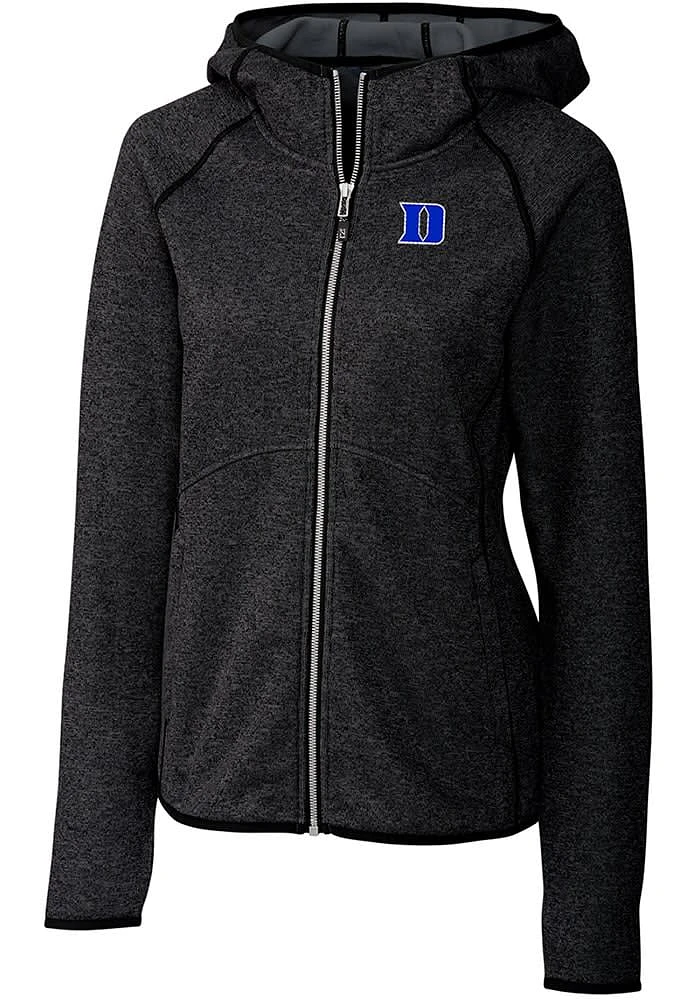 Cutter and Buck Duke Blue Devils Womens Charcoal Mainsail Medium Weight Jacket