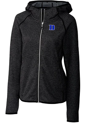 Cutter and Buck Duke Blue Devils Womens Charcoal Mainsail Medium Weight Jacket