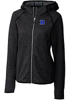 Cutter and Buck Duke Blue Devils Womens Charcoal Mainsail Medium Weight Jacket