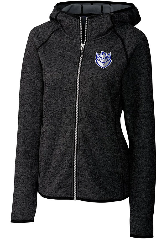Cutter and Buck Saint Louis Billikens Womens Charcoal Mainsail Medium Weight Jacket