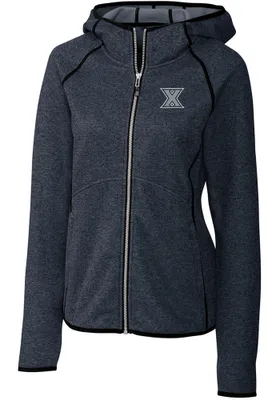 Cutter and Buck Xavier Musketeers Womens Navy Blue Mainsail Medium Weight Jacket