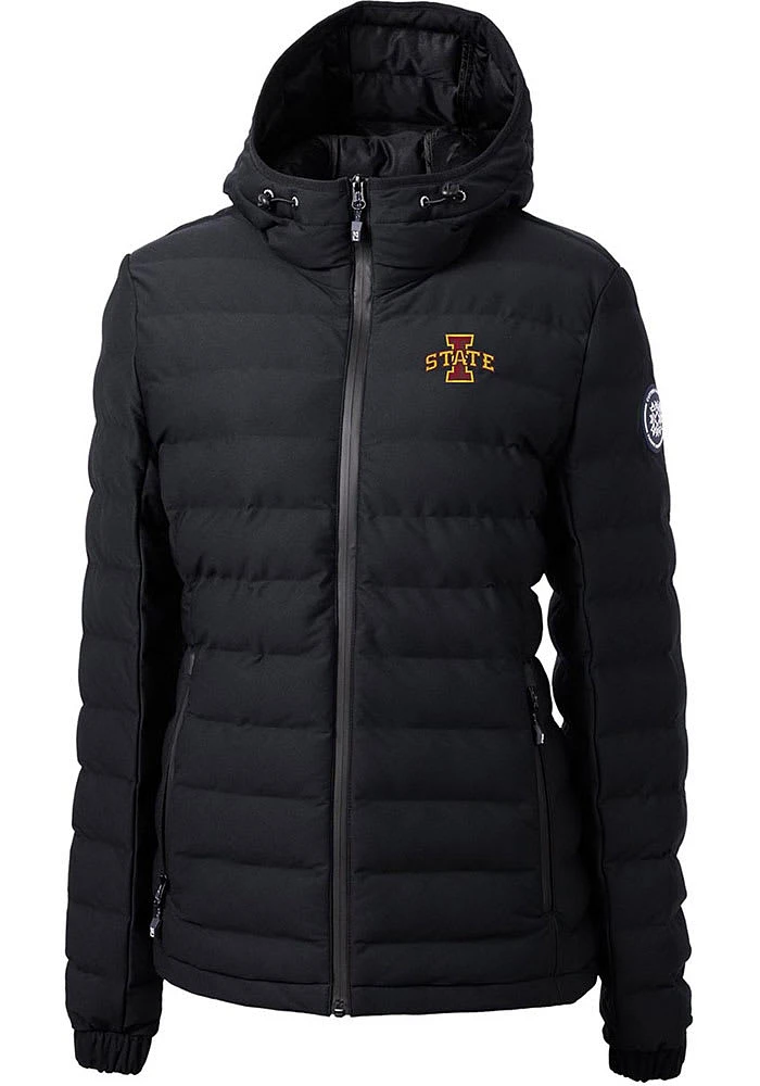 Cutter and Buck Iowa State Cyclones Womens Black Mission Ridge Repreve Filled Jacket