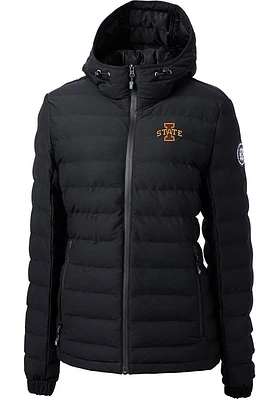 Cutter and Buck Iowa State Cyclones Womens Black Mission Ridge Repreve Filled Jacket