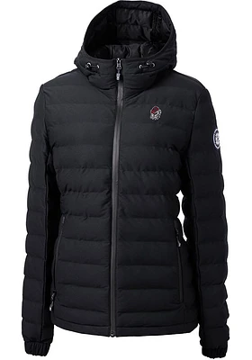 Cutter and Buck Georgia Bulldogs Womens Black Mission Ridge Repreve Filled Jacket