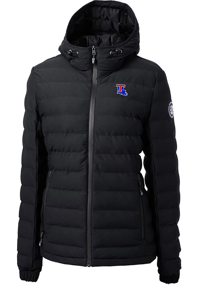 Cutter and Buck Louisiana Tech Bulldogs Womens Black Mission Ridge Repreve Filled Jacket