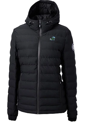 Cutter and Buck Tulane Green Wave Womens Black Mission Ridge Repreve Filled Jacket