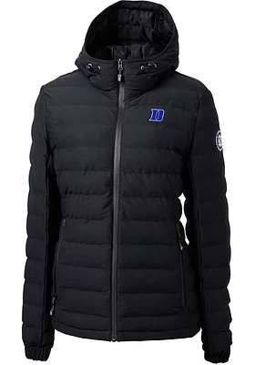 Cutter and Buck Duke Blue Devils Womens Black Mission Ridge Repreve Filled Jacket