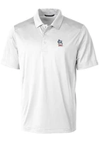 Cutter and Buck St Louis Cardinals White Prospect Textured Big Tall Polo