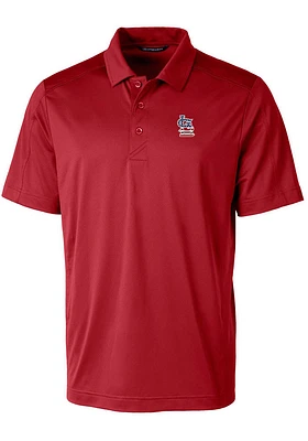 Cutter and Buck St Louis Cardinals Mens Red Prospect Textured Big Tall Polos Shirt