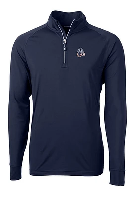 Cutter and Buck Baltimore Orioles Mens Navy Blue Adapt Eco Big Tall Qtr Zip