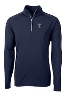 Cutter and Buck Texas Rangers Mens Navy Blue Adapt Eco Big Tall Qtr Zip