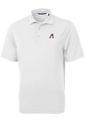 Cutter and Buck Arizona Diamondbacks White Americana Virtue Eco Pique Big Tall Polo